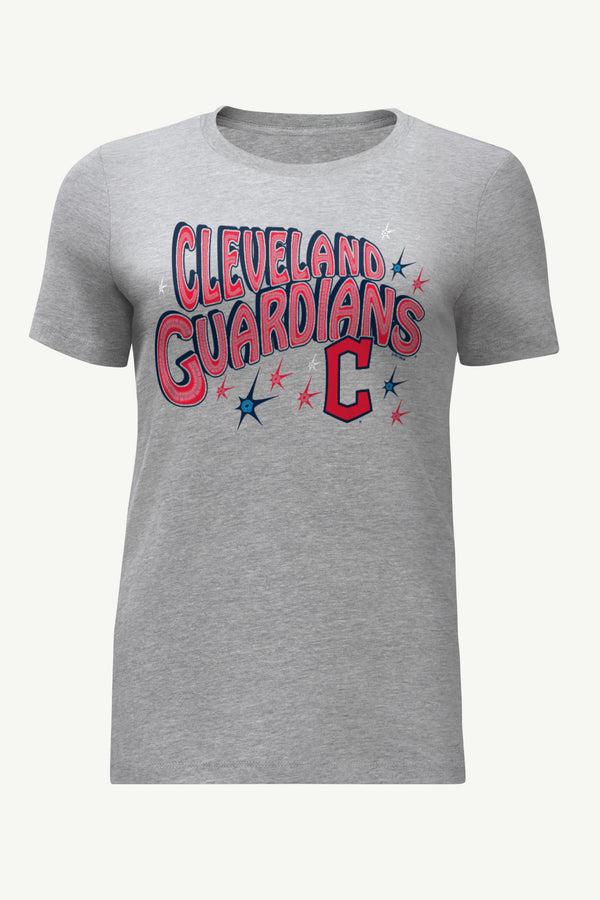 starter WOMENS CLEVELAND GUARDIANS FIREWORKS T SHIRT