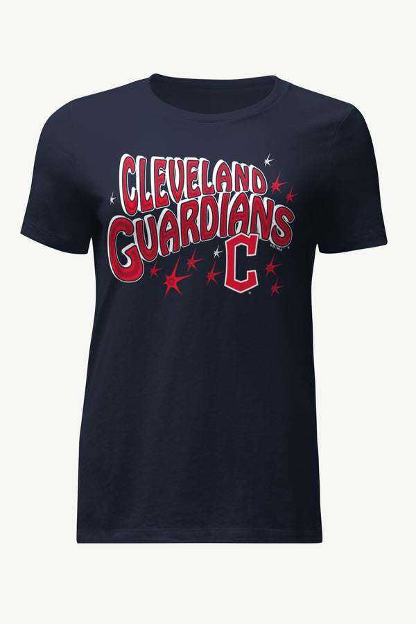 starter WOMENS CLEVELAND GUARDIANS FIREWORKS T SHIRT