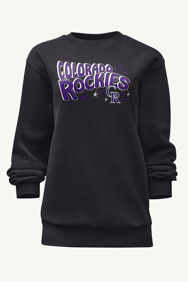 starter WOMENS COLORADO ROCKIES FIREWORKS SWEATSHIRT