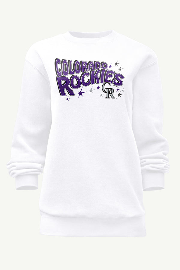 starter WOMENS COLORADO ROCKIES FIREWORKS SWEATSHIRT