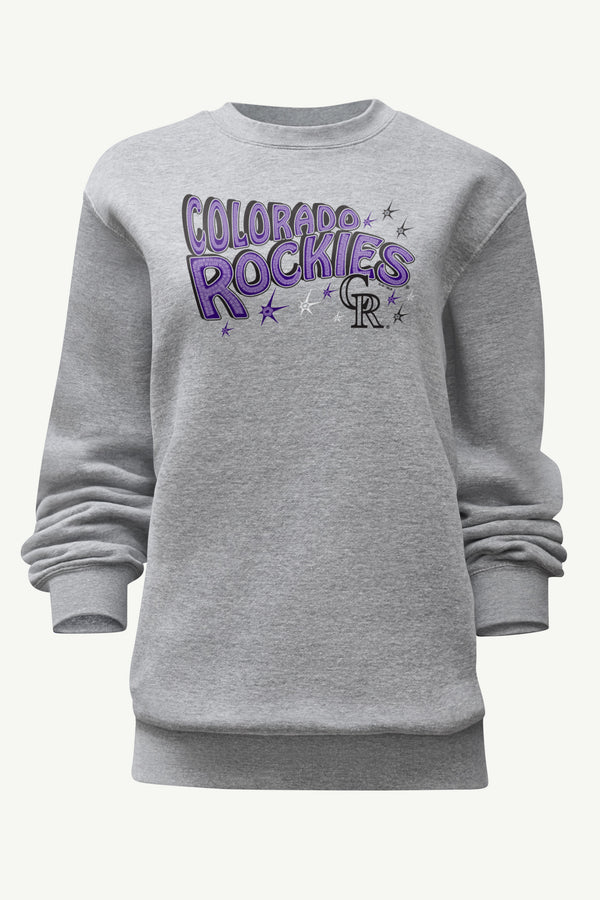 starter WOMENS COLORADO ROCKIES FIREWORKS SWEATSHIRT