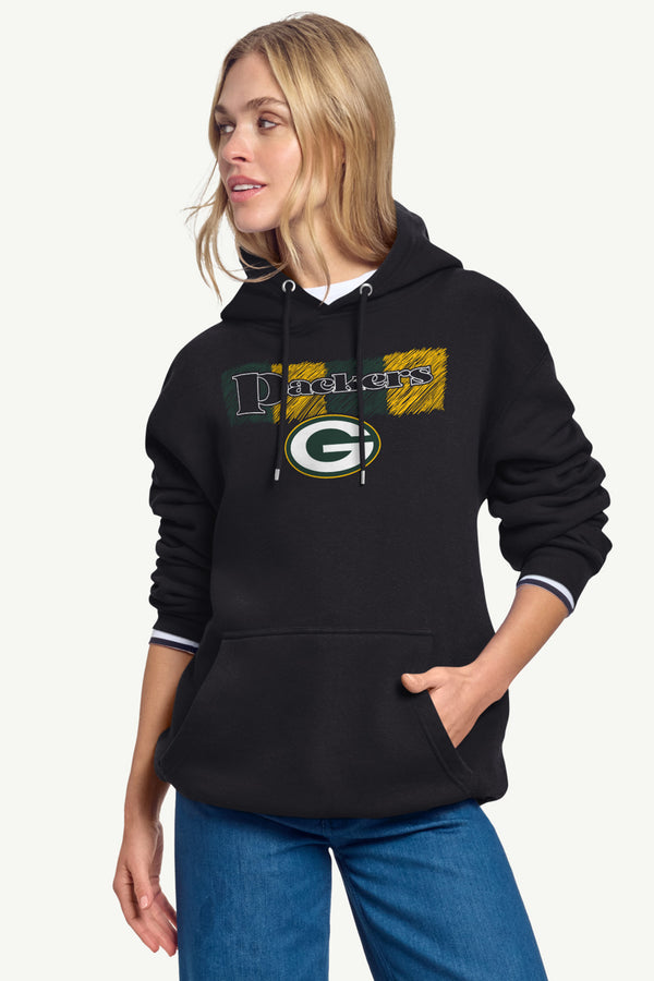 Starter WOMENS GREEN BAY PACKERS COLOR SHADING HOODIE