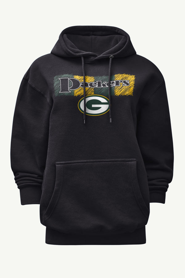 starter WOMENS GREEN BAY PACKERS COLOR SHADING HOODIE