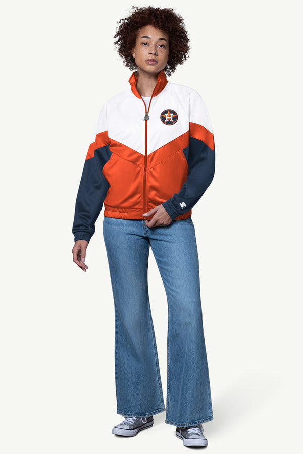 Starter WOMENS HOUSTON ASTROS TEAMWORK TRACK JACKET