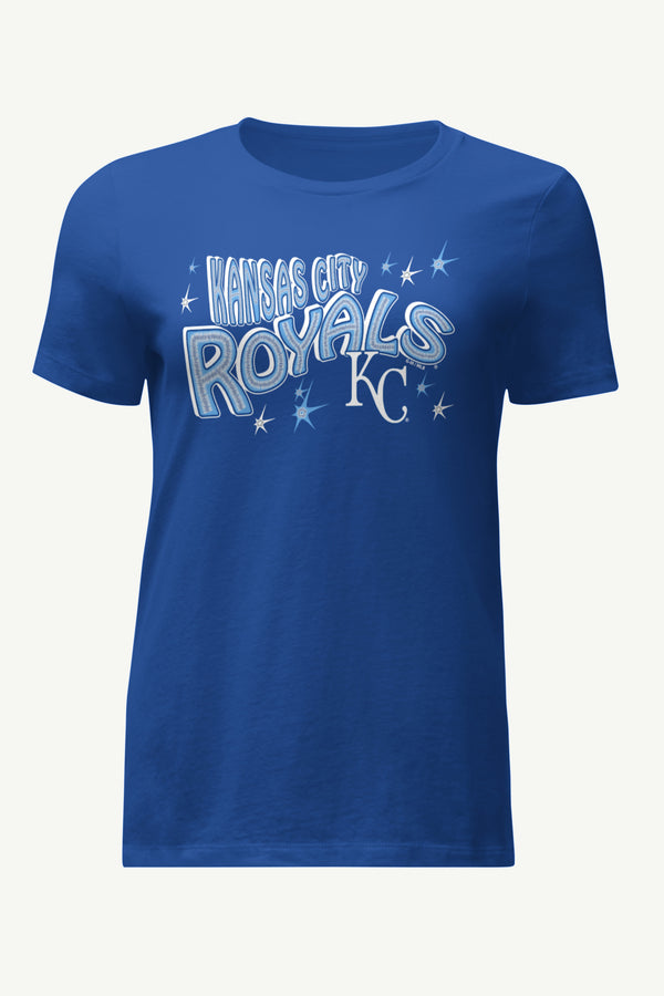 starter WOMENS KANSAS CITY ROYALS FIREWORKS T SHIRT