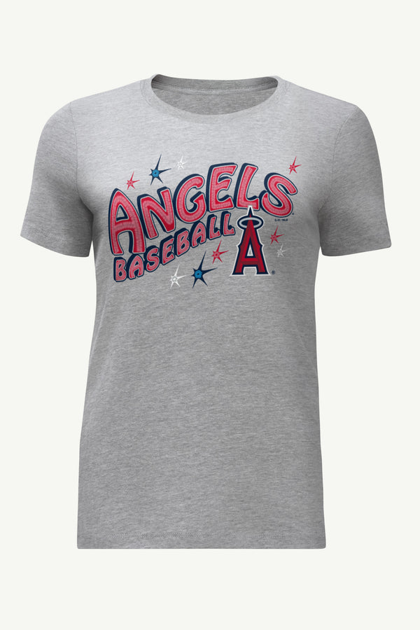 starter WOMENS LOS ANGELES ANGELS FIREWORKS T SHIRT