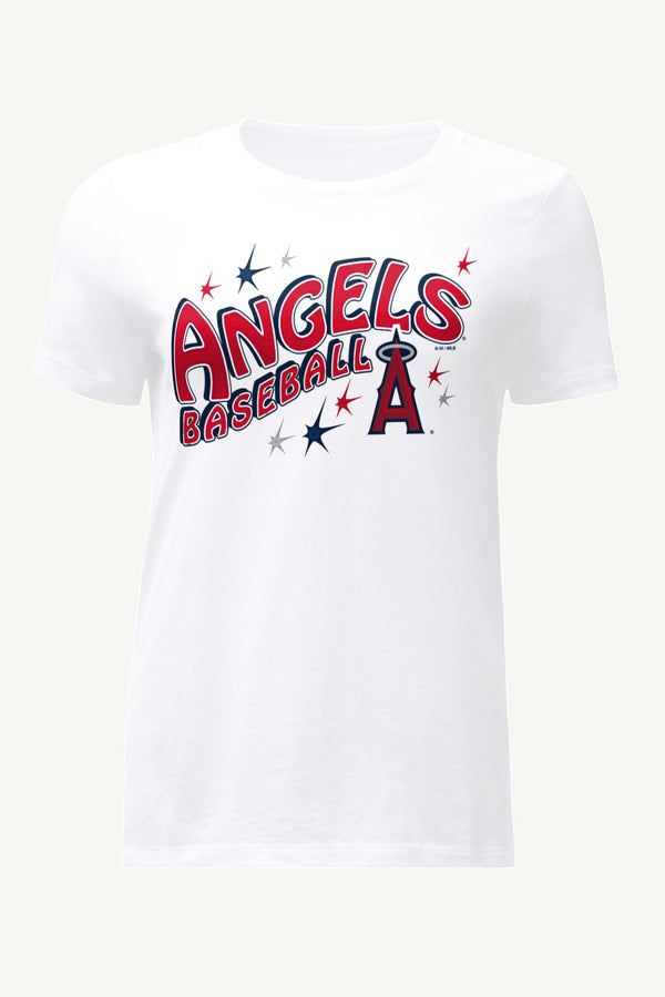 starter WOMENS LOS ANGELES ANGELS FIREWORKS T SHIRT