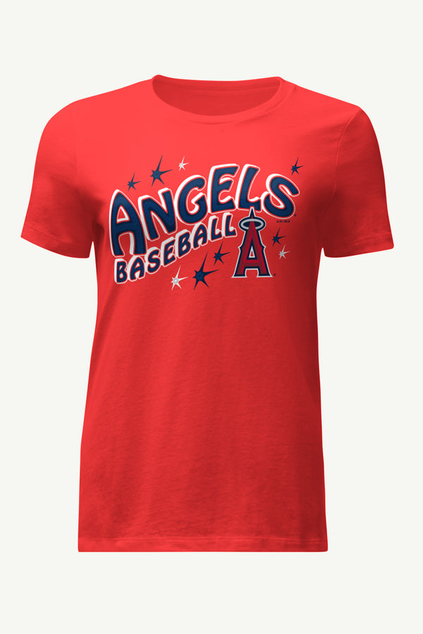 starter WOMENS LOS ANGELES ANGELS FIREWORKS T SHIRT