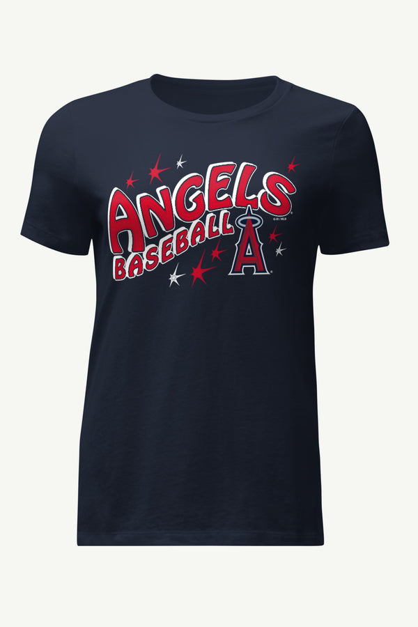 starter WOMENS LOS ANGELES ANGELS FIREWORKS T SHIRT