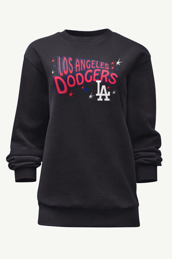 starter WOMENS LOS ANGELES DODGERS FIREWORKS SWEATSHIRT