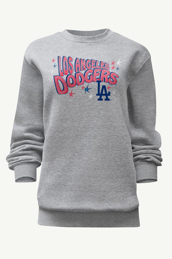 starter WOMENS LOS ANGELES DODGERS FIREWORKS SWEATSHIRT