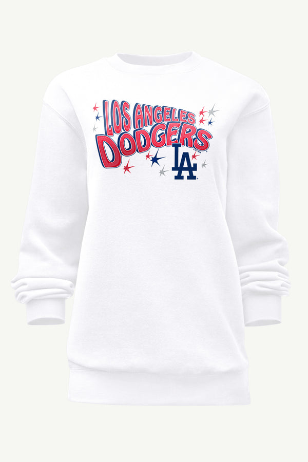 starter WOMENS LOS ANGELES DODGERS FIREWORKS SWEATSHIRT