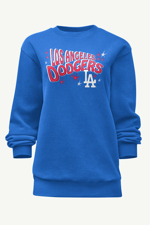 starter WOMENS LOS ANGELES DODGERS FIREWORKS SWEATSHIRT