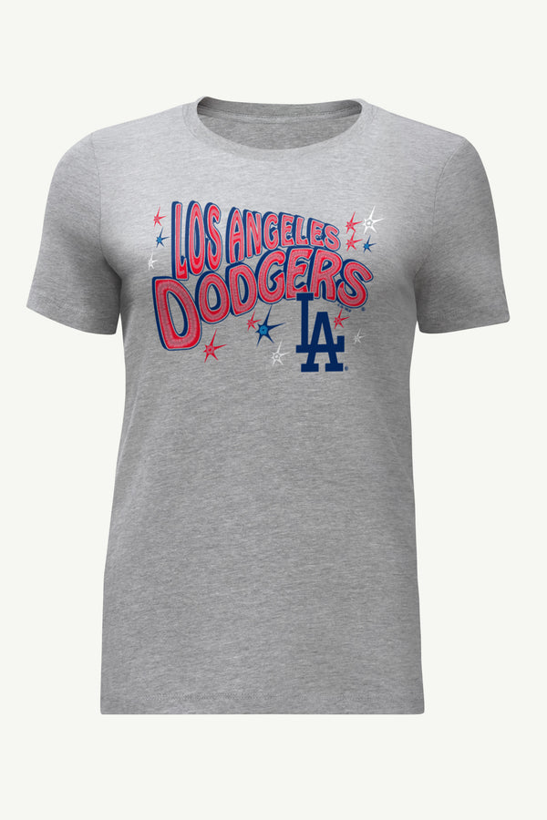 starter WOMENS LOS ANGELES DODGERS FIREWORKS T SHIRT