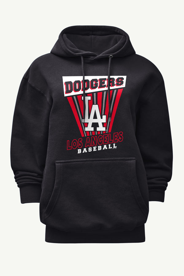 starter WOMENS LOS ANGELES DODGERS POSTER PRINT HOODIE