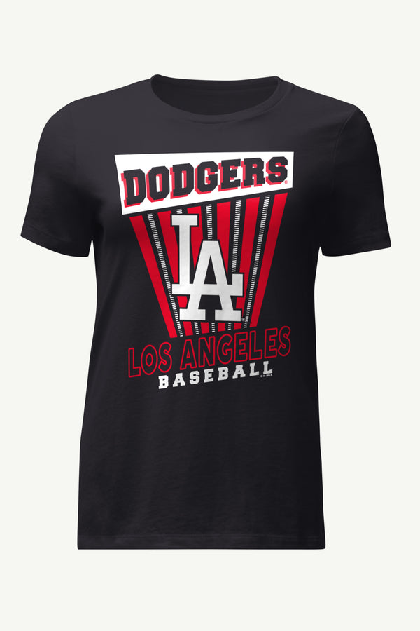 starter WOMENS LOS ANGELES DODGERS POSTER PRINT T SHIRT