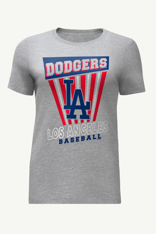 starter WOMENS LOS ANGELES DODGERS POSTER PRINT T SHIRT