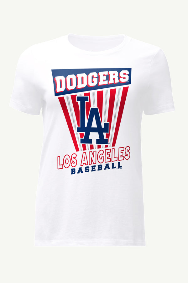 starter WOMENS LOS ANGELES DODGERS POSTER PRINT T SHIRT