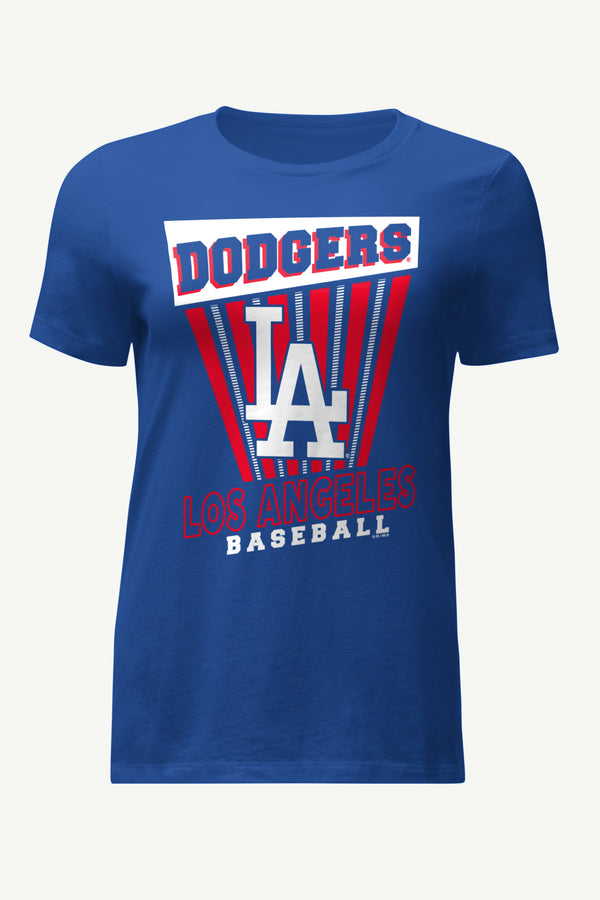 starter WOMENS LOS ANGELES DODGERS POSTER PRINT T SHIRT