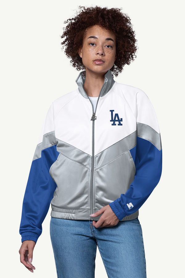 starter WOMENS LOS ANGELES DODGERS TEAMWORK TRACK JACKET