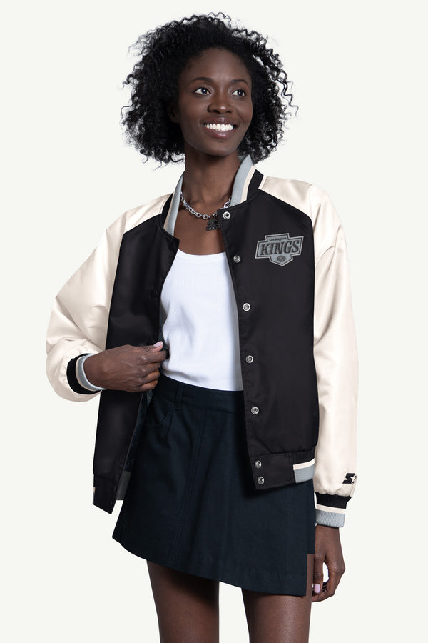 starter WOMENS LOS ANGELES KINGS BLITZ VARSITY JACKET