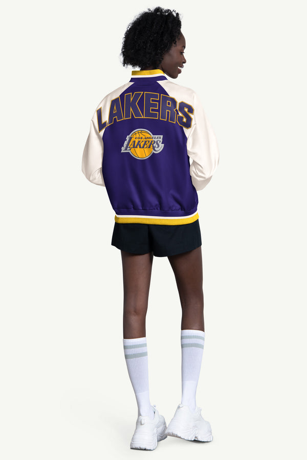 Starter WOMENS LOS ANGELES LAKERS BLITZ VARSITY JACKET