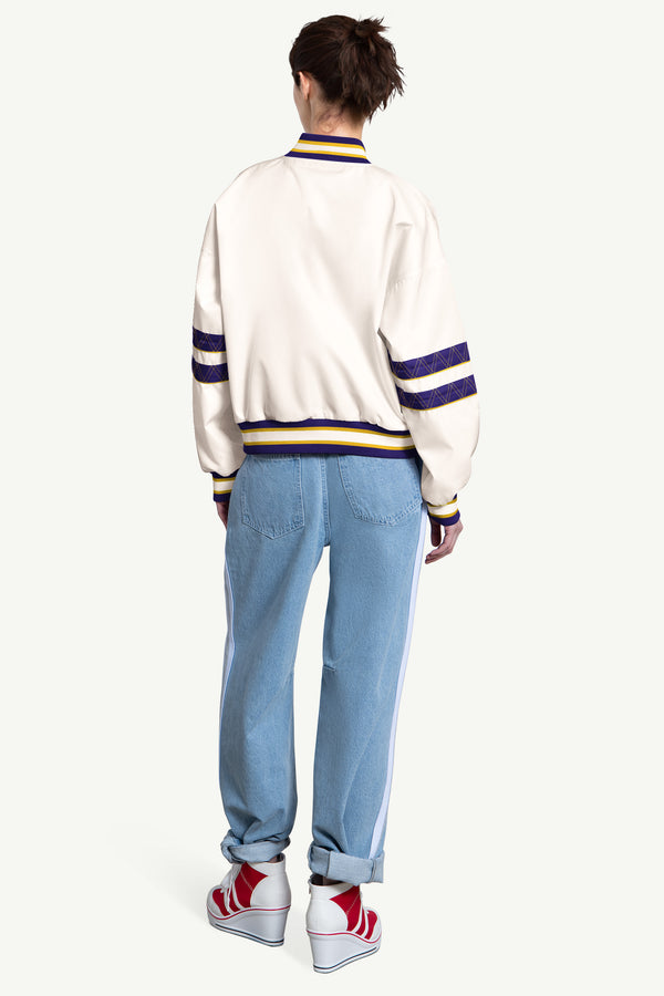 Starter WOMENS LOS ANGELES LAKERS INTERCEPTION VARSITY JACKET