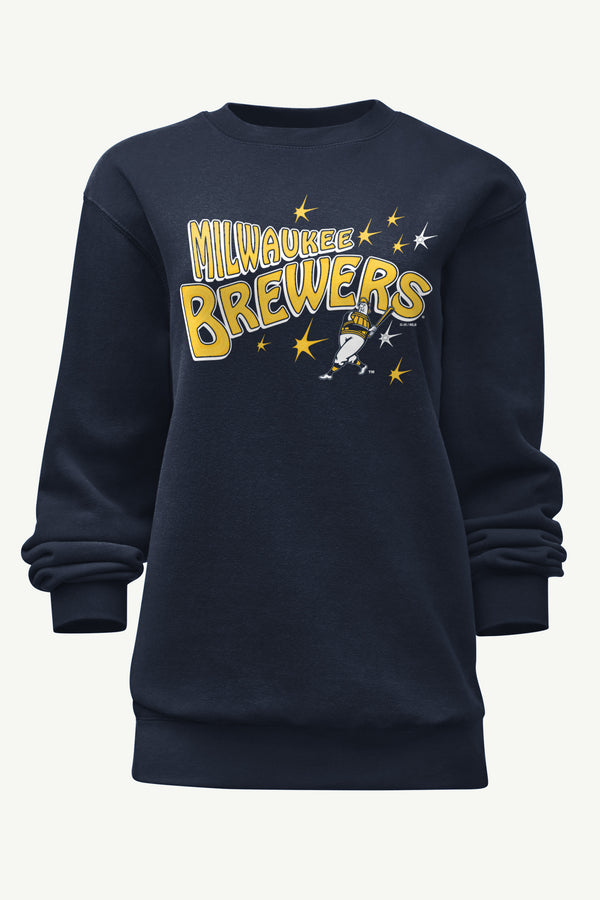 starter WOMENS MILWAUKEE BREWERS FIREWORKS SWEATSHIRT
