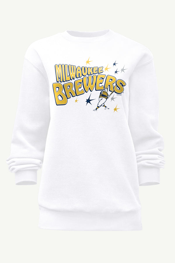 starter WOMENS MILWAUKEE BREWERS FIREWORKS SWEATSHIRT