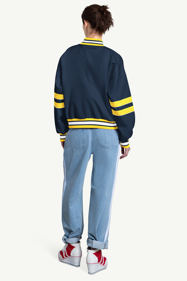 Starter WOMENS MILWAUKEE BREWERS INTERCEPTION VARSITY JACKET