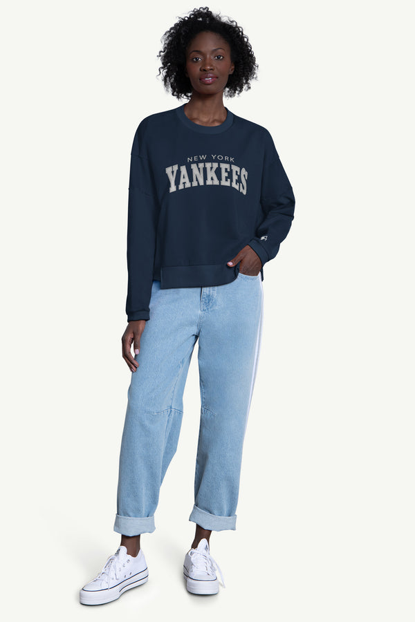 Starter WOMENS NEW YORK YANKEES CREW NECK SWEATSHIRT