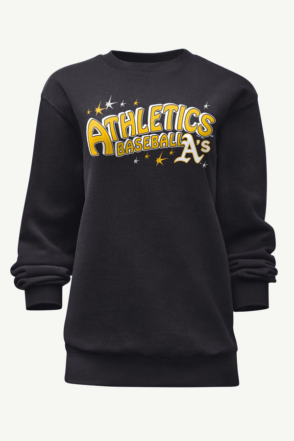 starter WOMENS OAKLAND ATHLETICS FIREWORKS SWEATSHIRT