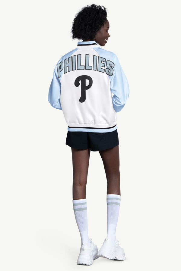 Starter WOMENS PHILADELPHIA PHILLIES BLITZ VARSITY JACKET