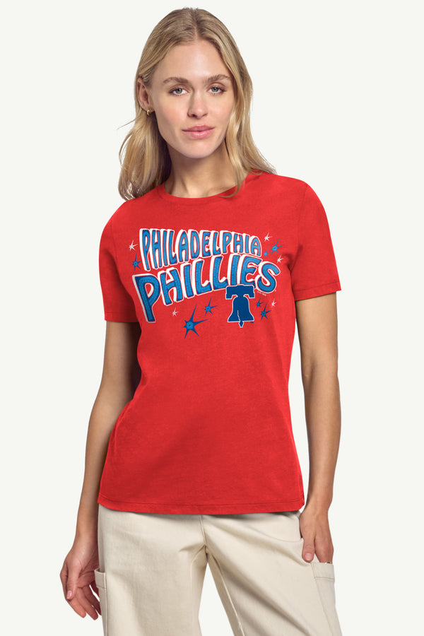 Starter WOMENS PHILADELPHIA PHILLIES FIREWORKS T SHIRT