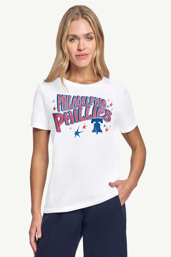 Starter WOMENS PHILADELPHIA PHILLIES FIREWORKS T SHIRT