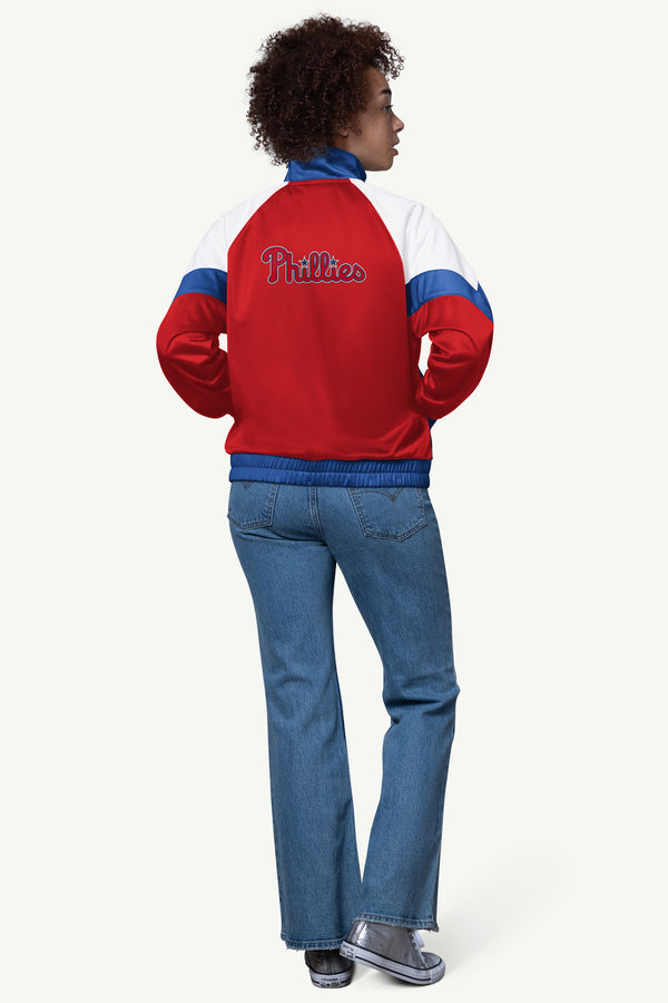 Starter WOMENS PHILADELPHIA PHILLIES TEAMWORK TRACK JACKET
