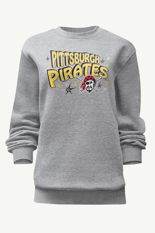 starter WOMENS PITTSBURGH PIRATES FIREWORKS SWEATSHIRT