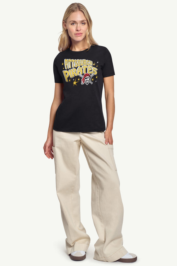 Starter WOMENS PITTSBURGH PIRATES FIREWORKS T SHIRT