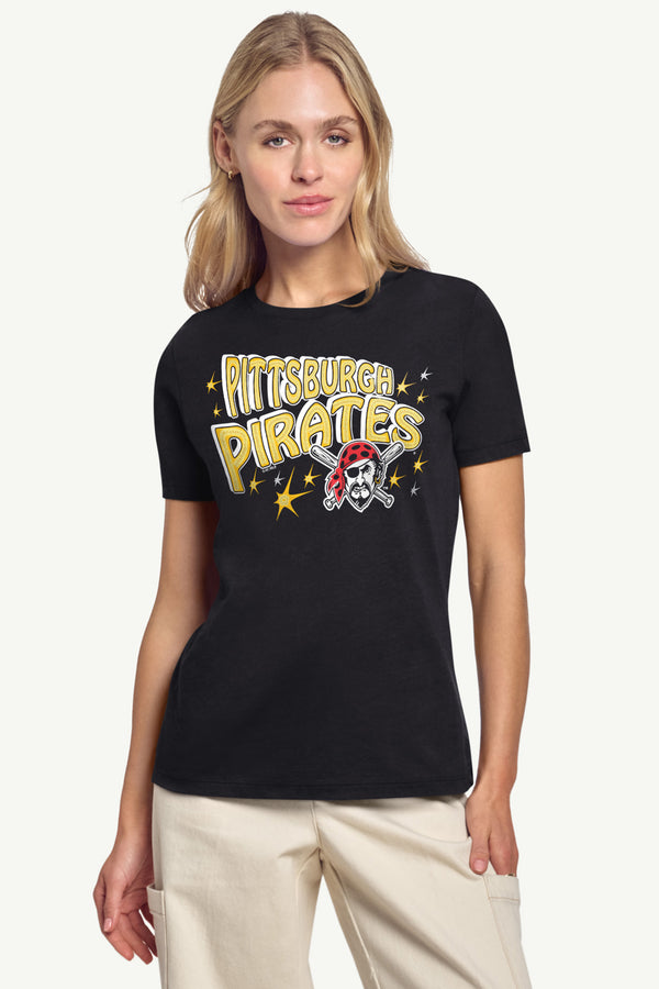Starter WOMENS PITTSBURGH PIRATES FIREWORKS T SHIRT