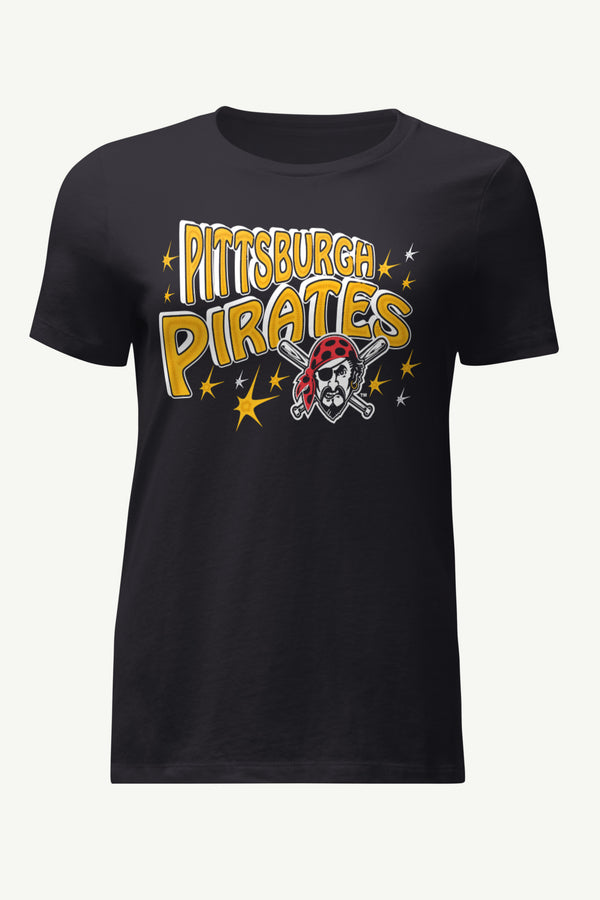 starter WOMENS PITTSBURGH PIRATES FIREWORKS T SHIRT