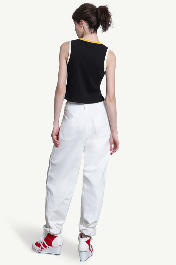 Starter WOMENS PITTSBURGH PIRATES PLAY THE BALL CROP TANK