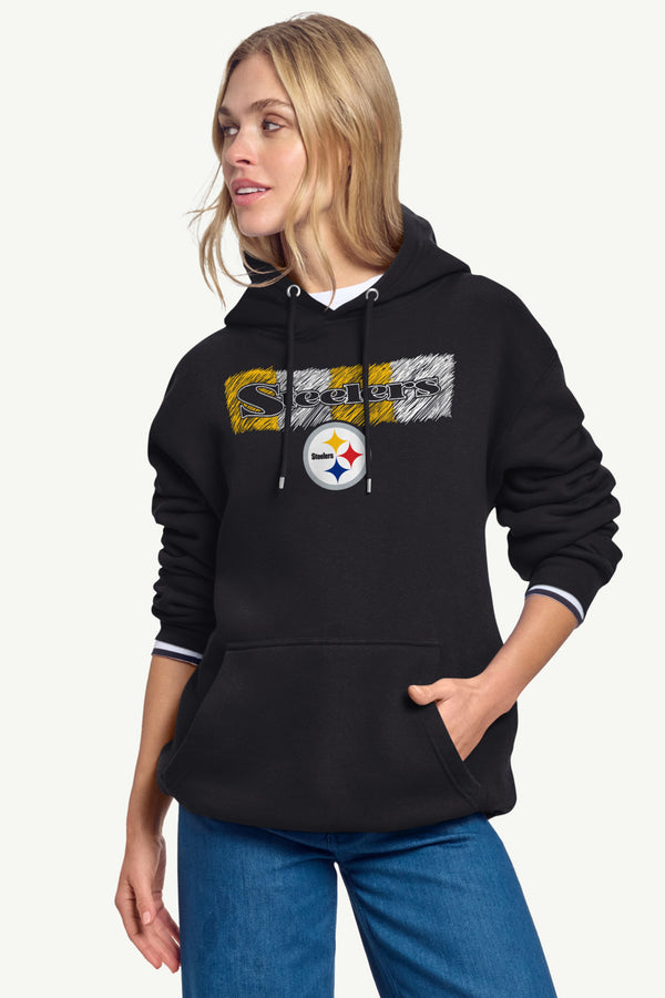 Starter WOMENS PITTSBURGH STEELERS COLOR SHADING HOODIE