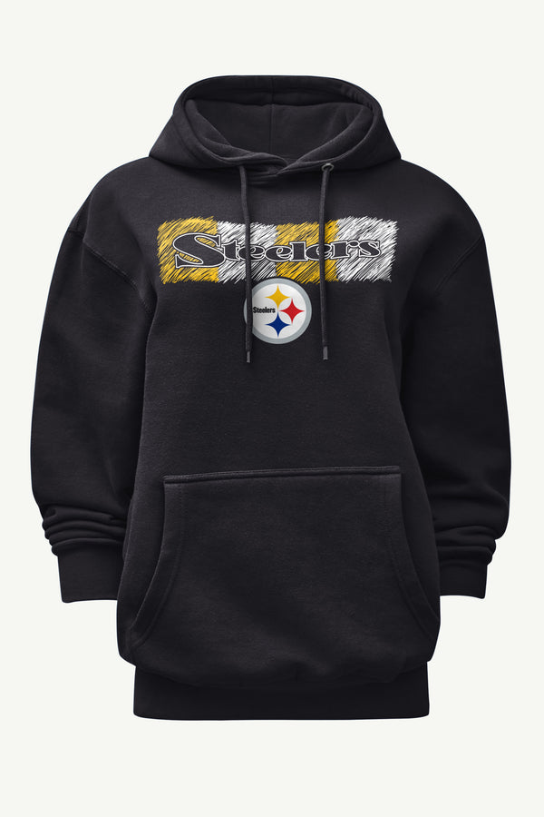 starter WOMENS PITTSBURGH STEELERS COLOR SHADING HOODIE