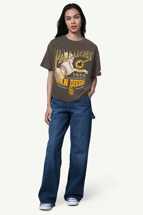 Starter WOMENS SAN DIEGO PADRES HALL OF FAME T SHIRT