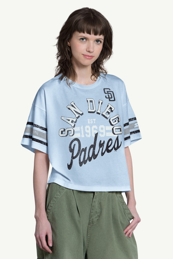 starter WOMENS SAN DIEGO PADRES OFFENSE SHORT SLEEVE T SHIRT