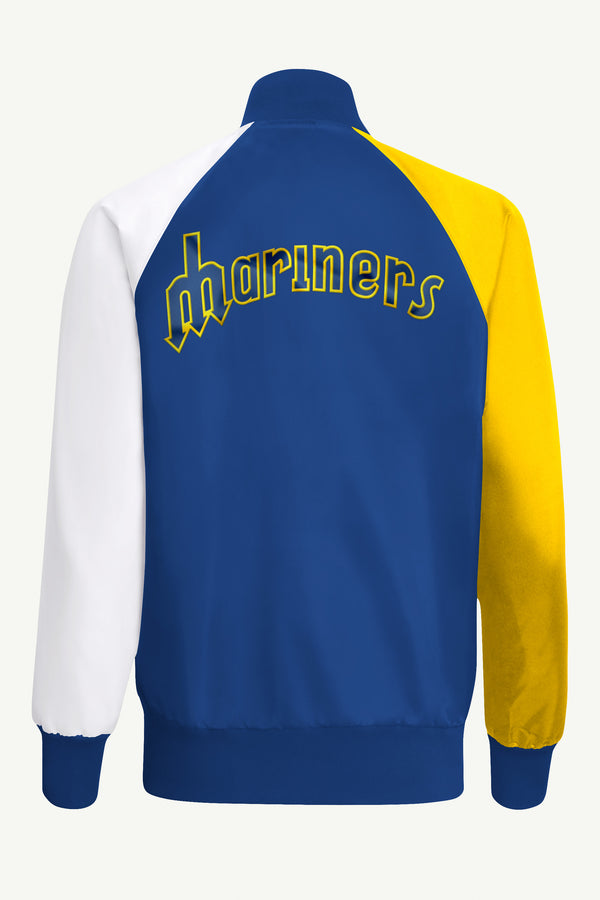 Starter WOMENS SEATTLE MARINERS SATIN VARSITY JACKET