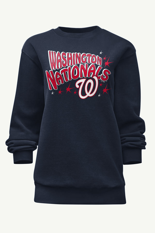 starter WOMENS WASHINGTON NATIONALS FIREWORKS SWEATSHIRT