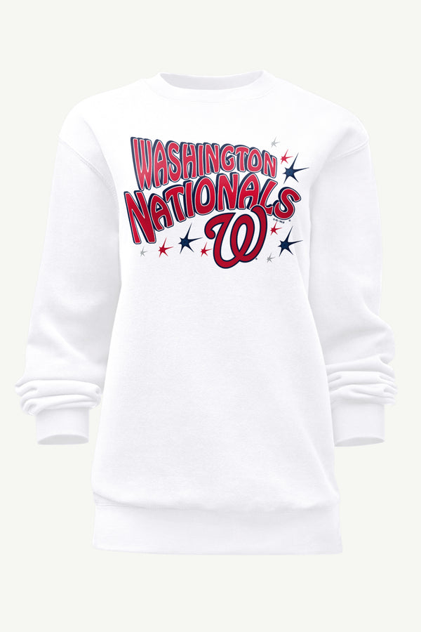starter WOMENS WASHINGTON NATIONALS FIREWORKS SWEATSHIRT