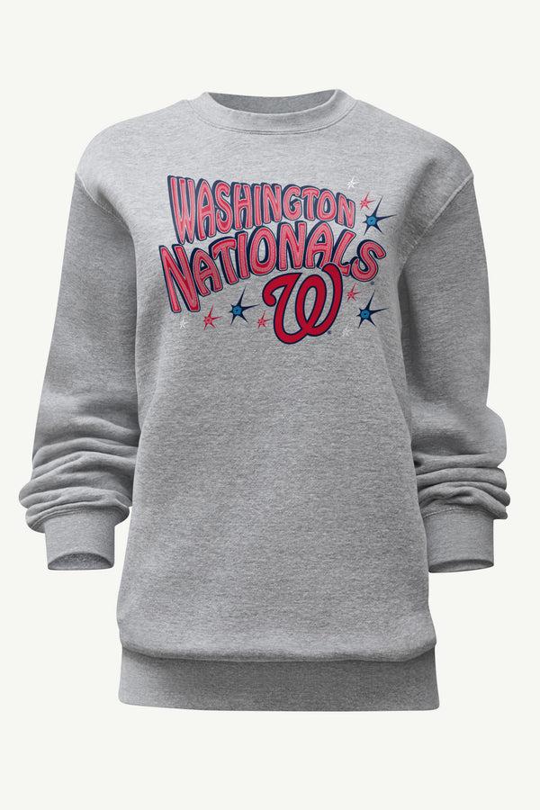 starter WOMENS WASHINGTON NATIONALS FIREWORKS SWEATSHIRT