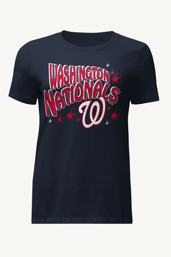 starter WOMENS WASHINGTON NATIONALS FIREWORKS T SHIRT